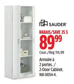 Canadian Tire Sauder 2-Door Cabinet offer