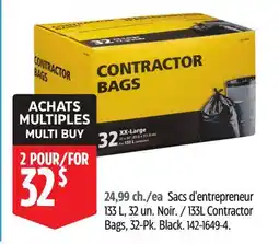 Canadian Tire 133L Contractor Bags, 32-Pk offer
