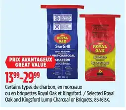 Canadian Tire Selected Royal Oak and Kingsford Lump Charcoal or Briquets offer
