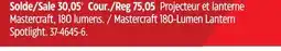 Canadian Tire Mastercraft 180-Lumen Lantern Spotlight offer