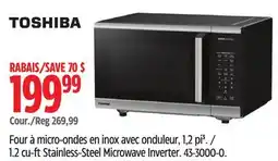 Canadian Tire TOSHIBA 1.2 cu-ft Stainless-Steel Microwave Inverter offer