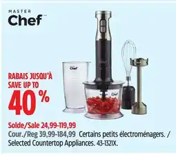 Canadian Tire Master Chef Selected Countertop Appliances offer
