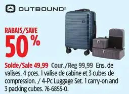 Canadian Tire OUTBOUND 4-Pc Luggage Set offer