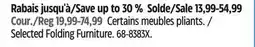 Canadian Tire Selected Folding Furniture offer