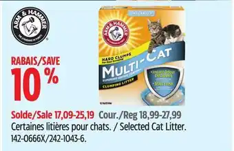 Canadian Tire Selected Cat Litter offer