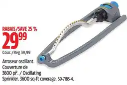 Canadian Tire Yardworks Oscillating Sprinkler offer