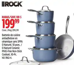 Canadian Tire THE ROCK O Naturel Ceramic PFAS-Free Non-Stick Cookset, 10-Pc offer
