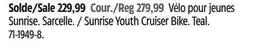 Canadian Tire RALEIGH Sunrise Youth Cruiser Bike offer