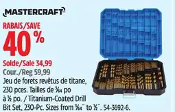 Canadian Tire Titanium-Coated Drill Bit Set, 230-Pc offer