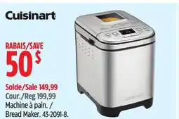 Canadian Tire Cuisinart Bread Maker offer