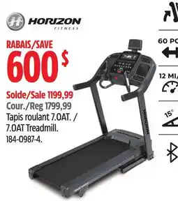 Canadian Tire Horizon Fitness 7.0AT Treadmill offer