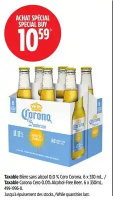 Canadian Tire Taxable Corona Cero 0.0% Alcohol-Free Beer. 6 x 330mL offer