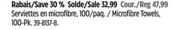 Canadian Tire Simoniz Microfibre Towels offer
