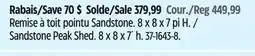 Canadian Tire Sandstone Peak Shed offer