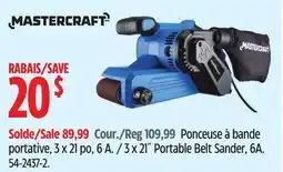 Canadian Tire MasterCraft 3 x 21˝ Portable Belt Sander, 6A offer