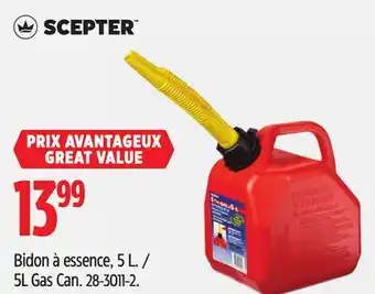 Canadian Tire Scepter 5L Gas Can offer