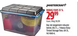 Canadian Tire Mastercraft Heavy-Duty Tinted Storage Tote offer