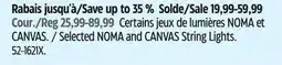 Canadian Tire Selected NOMA and CANVAS String Lights offer