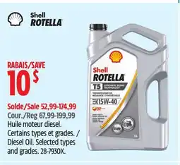 Canadian Tire Diesel Oil offer