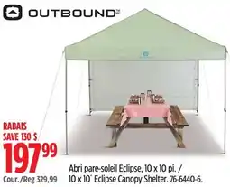 Canadian Tire OUTBOUND 10 x 10´ Eclipse Canopy Shelter offer