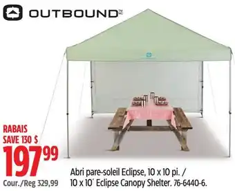 Canadian Tire OUTBOUND 10 x 10´ Eclipse Canopy Shelter offer