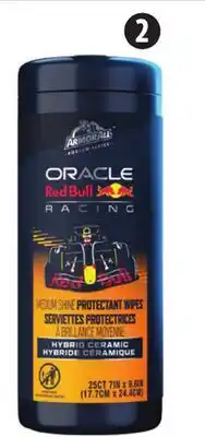 Canadian Tire Red Bull Medium Shine Protectant Wipes offer