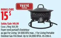 Canadian Tire For Living Portable Outdoor Gas Fire Bowl offer