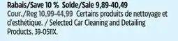 Canadian Tire Selected Car Cleaning and Detailing Products offer