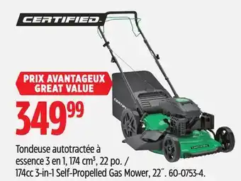 Canadian Tire 174cc 3-in-1 Self-Propelled Gas Mower, 22˝ offer