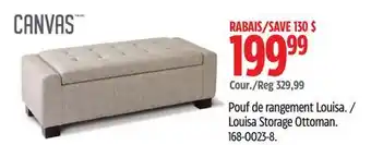 Canadian Tire Louisa Storage Ottoman offer