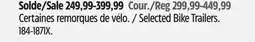 Canadian Tire Selected Bike Trailers offer