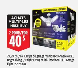 Canadian Tire Bright Living Multi-Directional LED Garage Light offer
