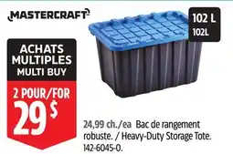 Canadian Tire Mastercraft Heavy-Duty Storage Tote offer