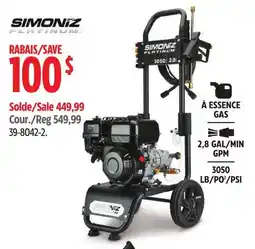 Canadian Tire SIMONIZ Selected Pressure Washers offer