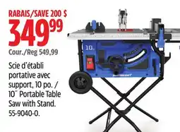 Canadian Tire 10˝ Portable Table Saw with Stand offer