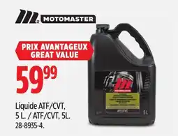 Canadian Tire MOTOMASTER Liquide ATF/CVT 5L offer