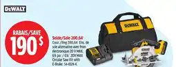 Canadian Tire DEWALT 61⁄2˝ 20V MAX Circular Saw Kit with E-Brake offer