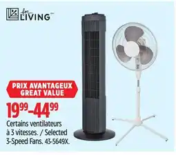 Canadian Tire for living Selected 3-Speed Fans offer