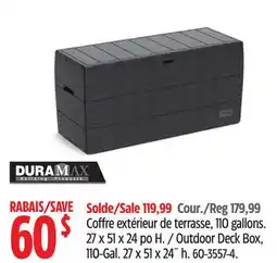Canadian Tire Outdoor Deck Box, 110-Gal offer