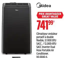 Canadian Tire Midea 12,000-BTU SACC Inverter Dual Hose Portable Air Conditioner offer
