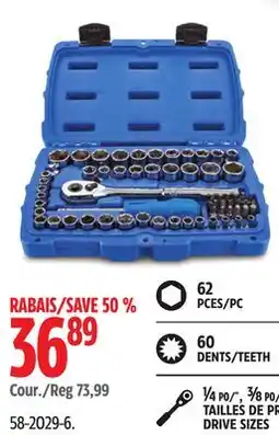Canadian Tire Mastercraft General Use Socket Sets offer
