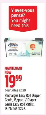 Canadian Tire Diaper Genie Easy Roll Refills offer