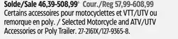 Canadian Tire Selected Motorcycle and ATV/UTV Accessories or Poly Trailer offer