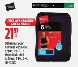 Canadian Tire Hanes Men's Red Label A-Shirts, 6-Pk offer