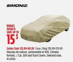Canadian Tire Car, SUV and Truck Covers offer