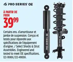Canadian Tire Select Shocks & Strut Assemblies. Engineered and tested to meet OE specifications offer