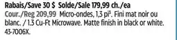 Canadian Tire Panasonic 1.3Cu-Ft Microwave offer