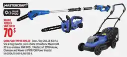Canadian Tire Mastercraft 20V Polesaw, Chainsaw and Mower or PWR POD Power Inverter offer