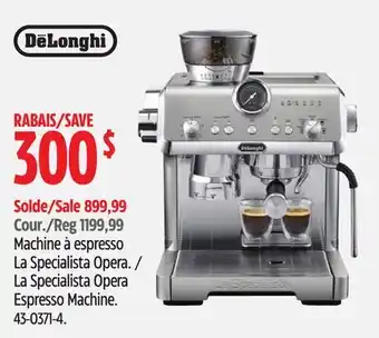 Canadian Tire La Specialista Opera Espresso Machine offer