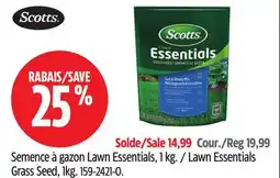 Canadian Tire Scotts Lawn Essentials Grass Seed offer